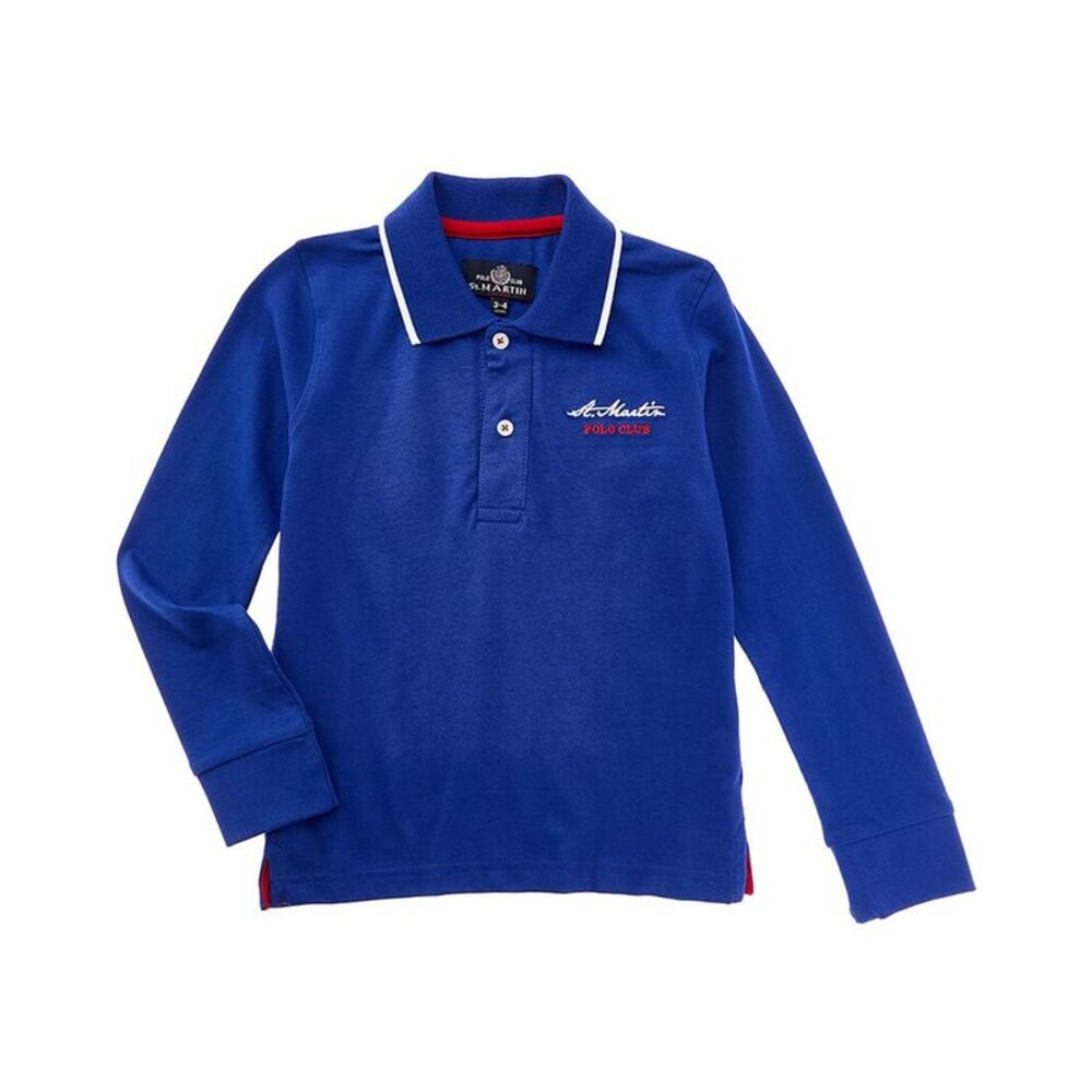 Polo Club St. Martin Boys  Con Ricamo Polo Shirt, Blue